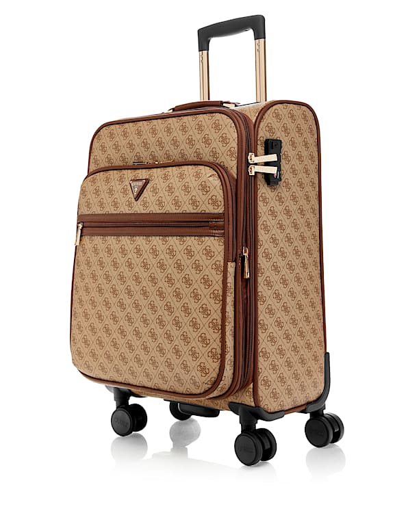 Valise Cabine Guess Monogramme Beige - Neuve