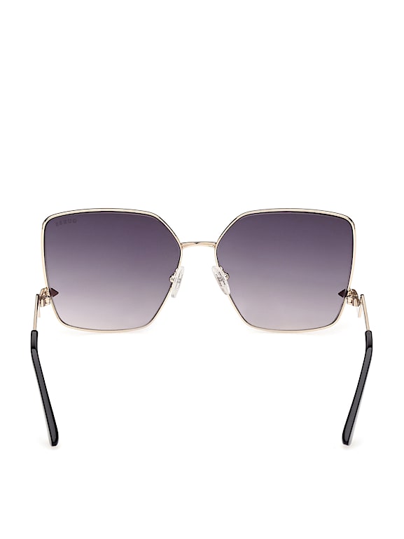 GUESS® Oversized Square Zigzag Sunglasses