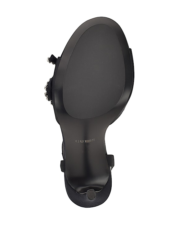 (取寄) ゲス レディース  GUESS women Charmin Black GUESS® Charmin Strappy Dress Sandals
