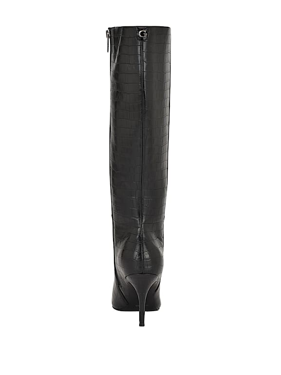 GUESS® Gressa Knee-High Faux-Leather Boots