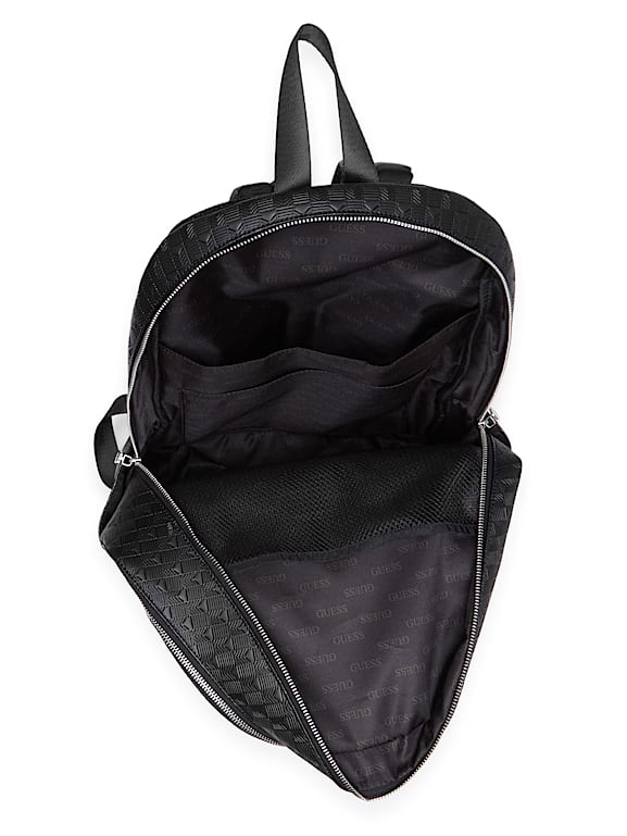 GUESS® Eco Torino Debossed G-Wave Rounded Backpack