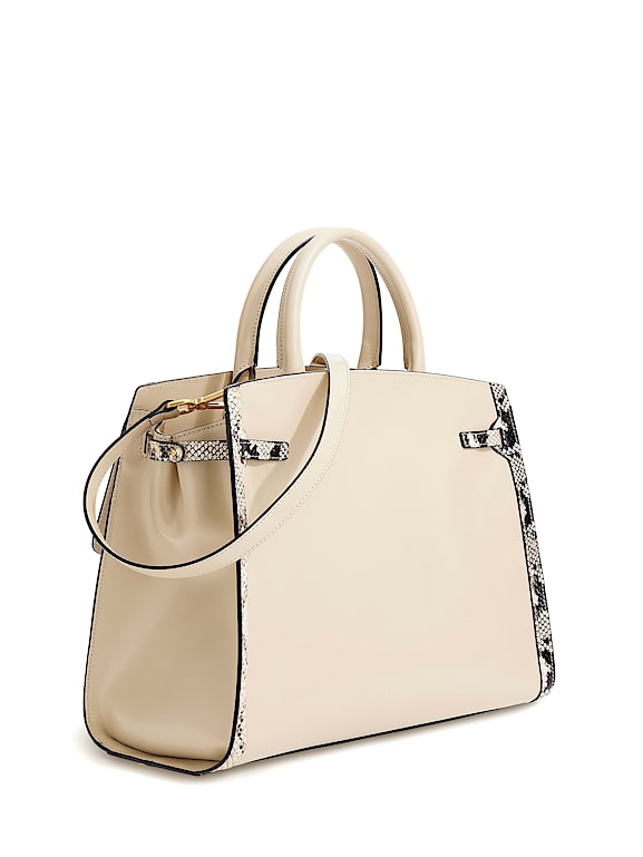 GUESS® Cristina Medium Leather Satchel