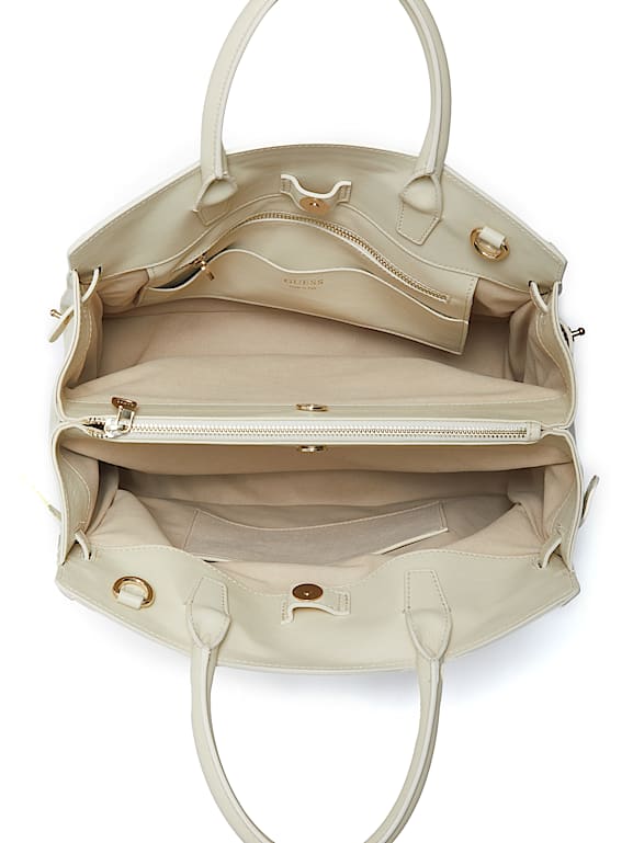 GUESS® Cristina Leather Medium Satchel