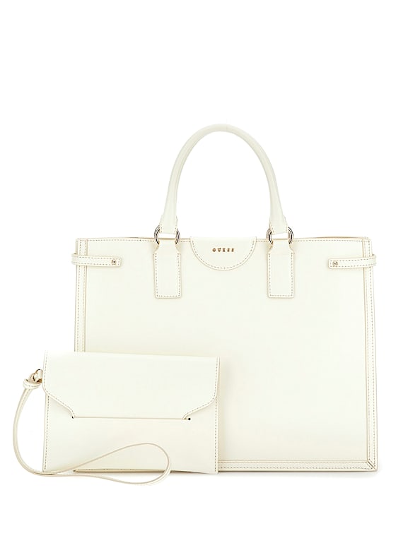 GUESS® Isa Sleek Leather Medium Tote