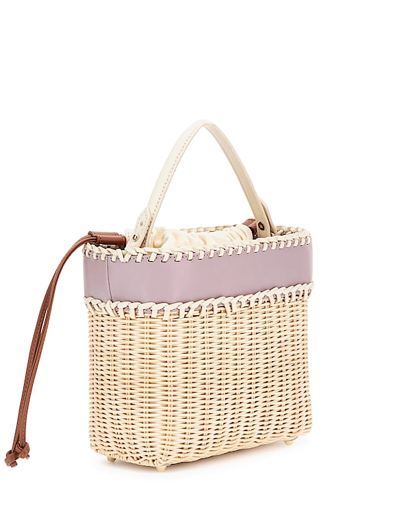 GUESS® Sveiney Straw Bucket Bag