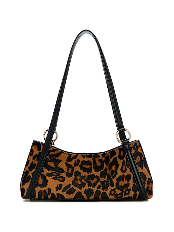 劇レア✨GUESS バッグ　2way レオパード　ハンドバッグ　y2k GUESS ゲス レオパード柄 スタッズ ショルダーバッグ Y2K 2way GUESS