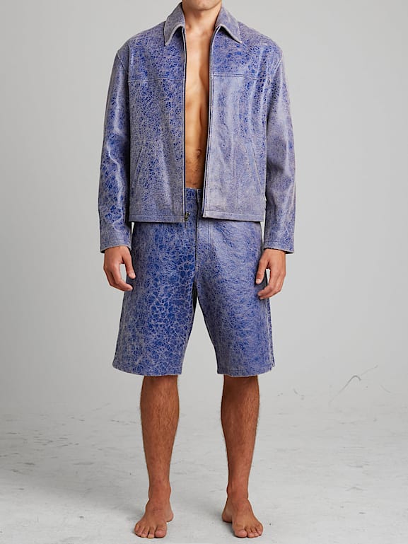 GUESS® Cracked Leather Jacket