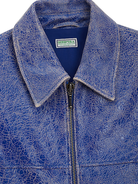 GUESS® Cracked Leather Jacket