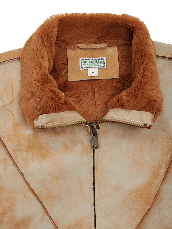 GUESS® Leather Sherpa Jacket