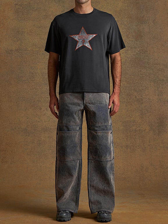 GUESS® distressed star tee