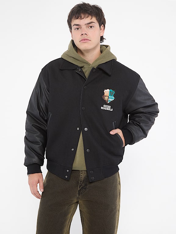 GUESS® GUESS Originals Crest Letterman Jacket
