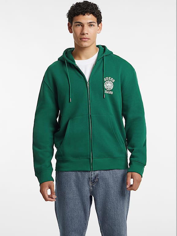 GUESS® Stamp Logo Zip-Up Hoodie