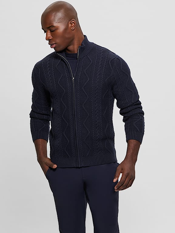 GUESS® Eco Luis Cable-Knit Cardigan