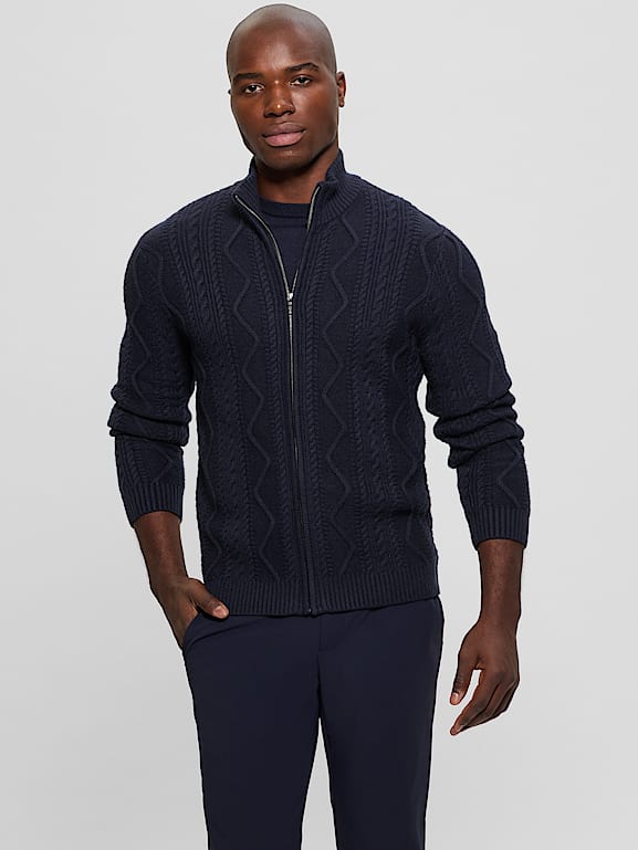 GUESS® Eco Luis Cable-Knit Cardigan