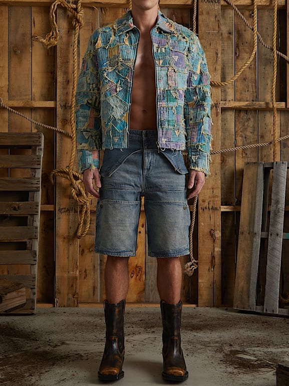 GUESS® quilted denim jacket