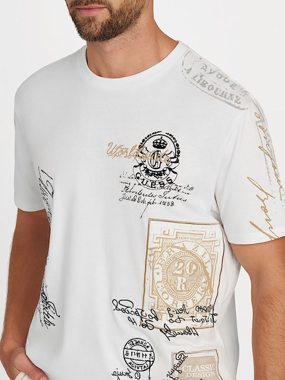 GUESS® Eco 1981 Postage Crewneck Tee