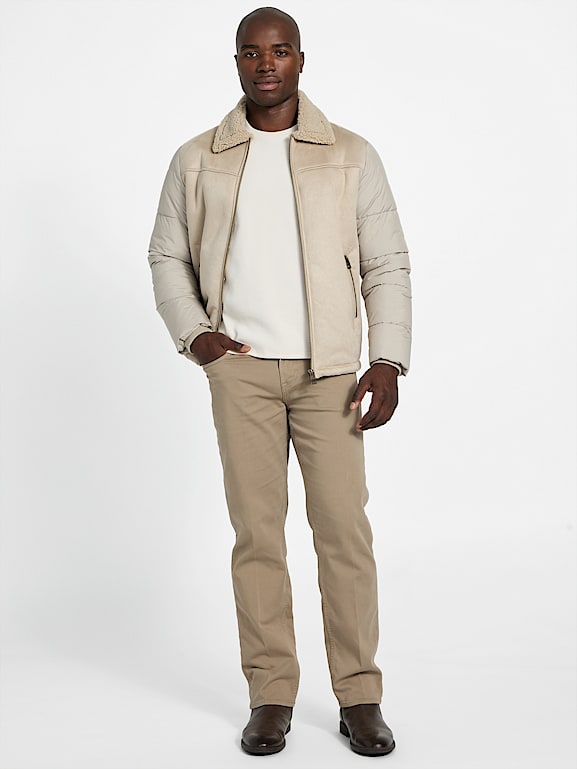 GUESS ベージュファーコート XS GUESS ベージュファーコート XS GUESS ベージュファーコート XS