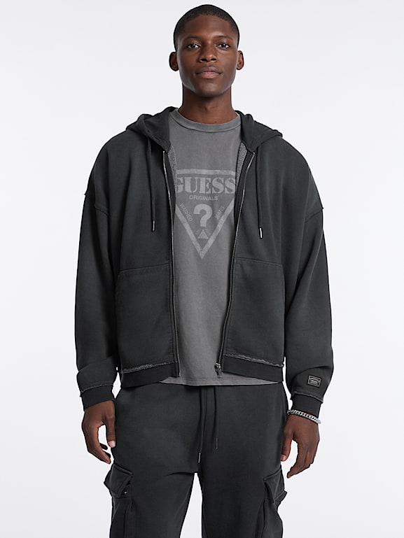 GUESS® GUESS Originals Boxy Zip-Up Hoodie