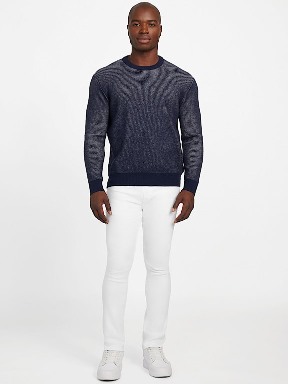 GUESS® Eco Johnathan Crewneck Vanise Sweater