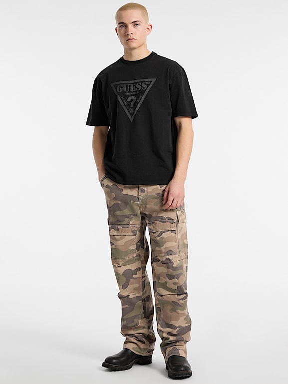GUESS® Eco GUESS Originals Twill Camo Cargo Pants