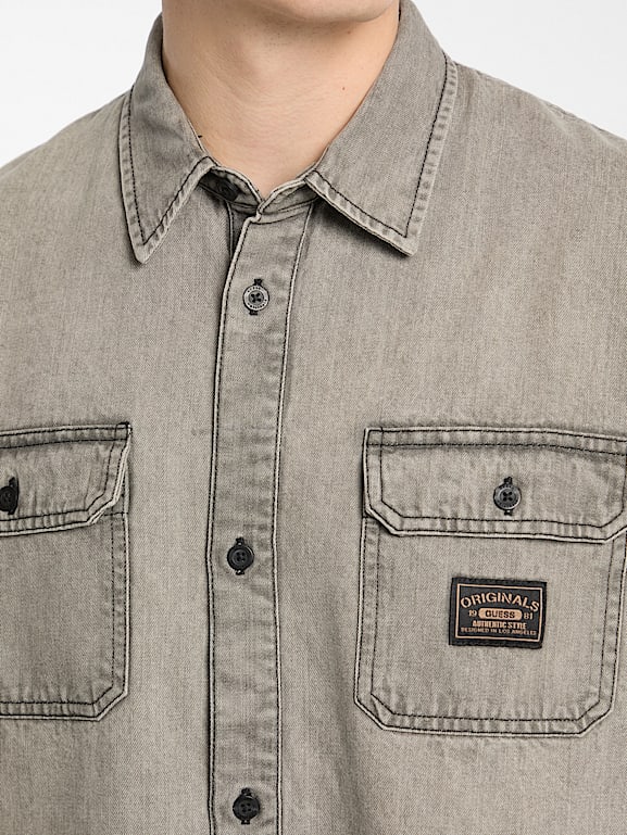 GUESS® GUESS Originals Boxy Denim Shirt