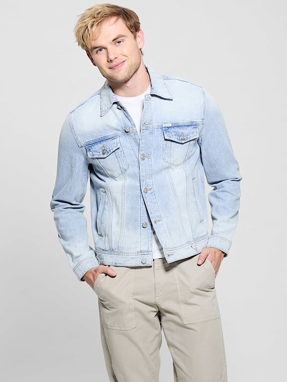 thumbnail image 2 of Guess Men's Eco Dillon Jacket In Light Wash 2 of 12