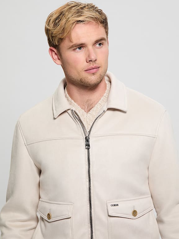 GUESS® Eco Faux-Suede Trucker Jacket