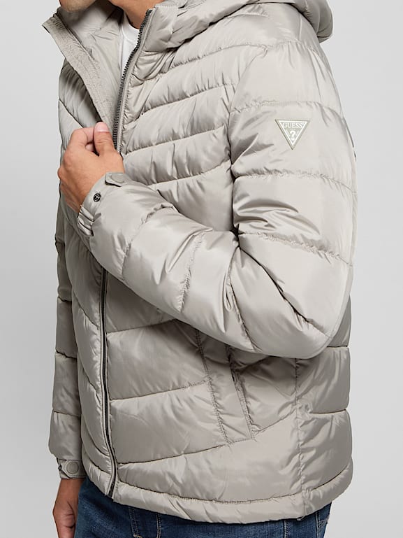 Veste GUESS Par MARCIANO à Drapé Avant - Gris Avec Doublure Sherpa Blanc - Taille XS - Occasion Très Bon état