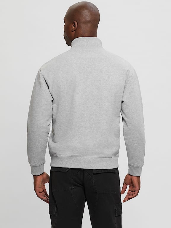 GUESS® Eco Tyler Zip Mock Neck Sweater