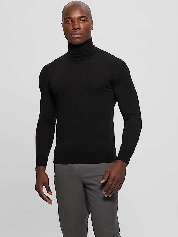 STONE  TURTLENECK KNIT BLACK Mサイズ STONE ISLAND Knit Turtleneck Jumper Black – MAISONDEFASHION.COM