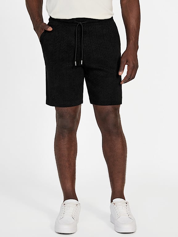 GUESS® Eco Calvin Chevron-Knit Shorts