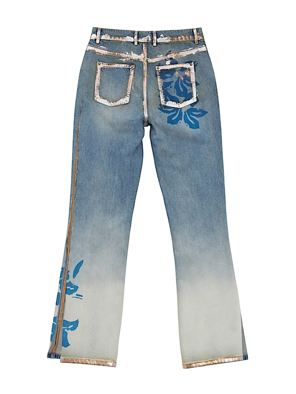 新品 GUESS GIRLY jeans with floral print GUESS® Floral Denim