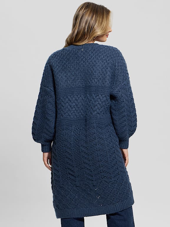 GUESS® Eco Valeria Mixed Stitch Cardigan