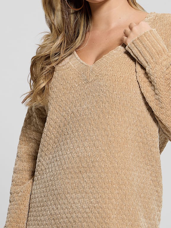 GUESS® Eco Talia Longline Chenille Sweater