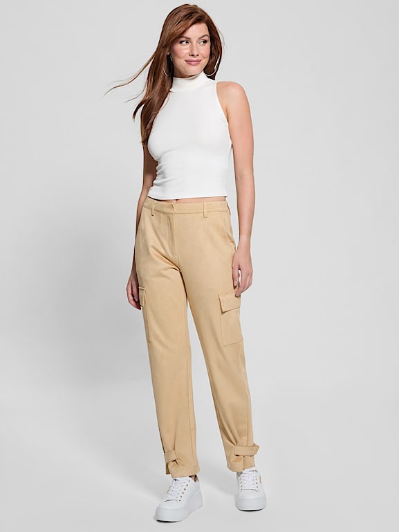 GUESS® Mariza Faux-Suede Cargo Pants