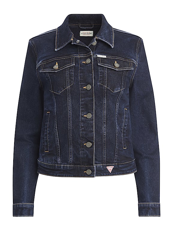Veste En Jeans Pour Femme - Style Camionneur Courte - Bleu Denim - Neuve Avec étiquettes - Tailles 34 à 40