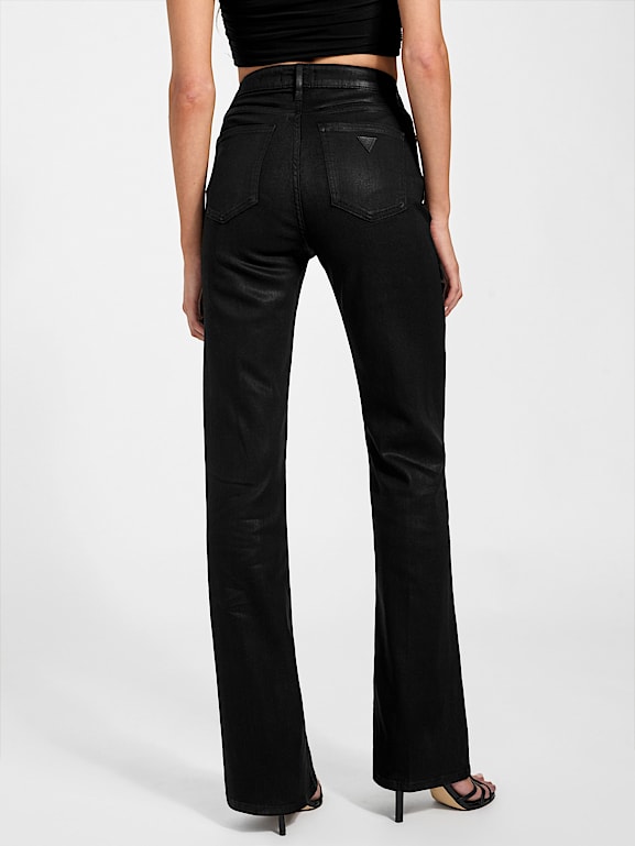 Jupe Guess Jeans Taille W25/34 - Noir Stretch - Style Trapèze évasé - Occasion Très Bon état