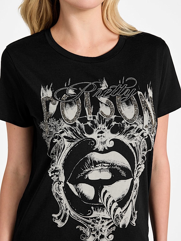 GUESS® Eco Poison Lips Easy Tee