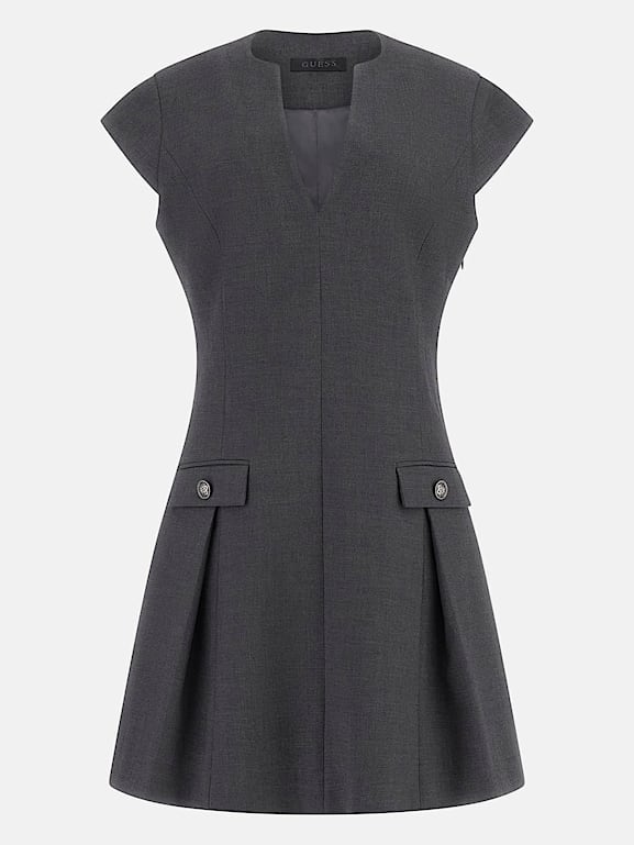 GUESS® Flannel fit-and-flare mini dress