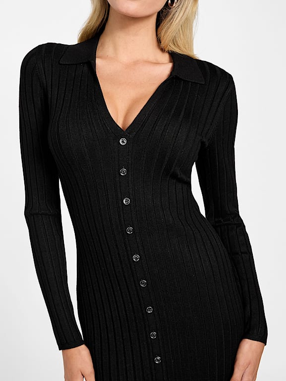GUESS® Eco Miranda Ribbed Sweater Dress