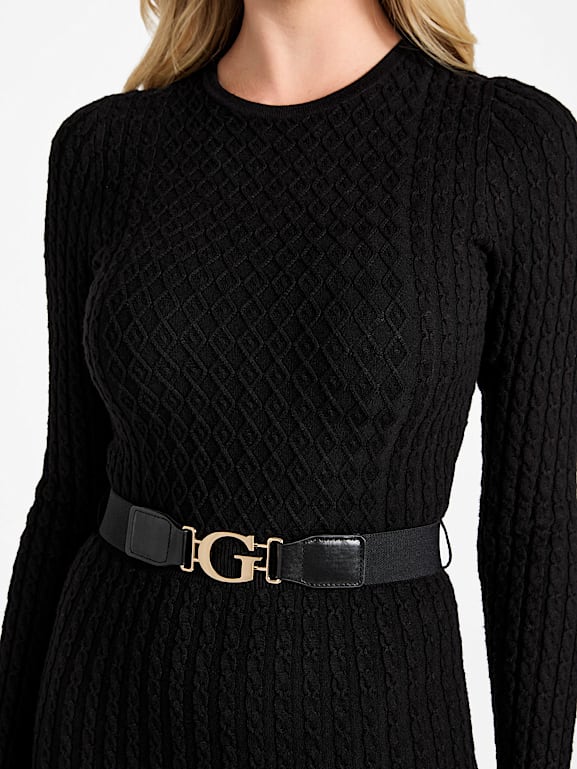 Robe en laine Guess (Taille: XL - Couleur: Noir) Noir - Prêt