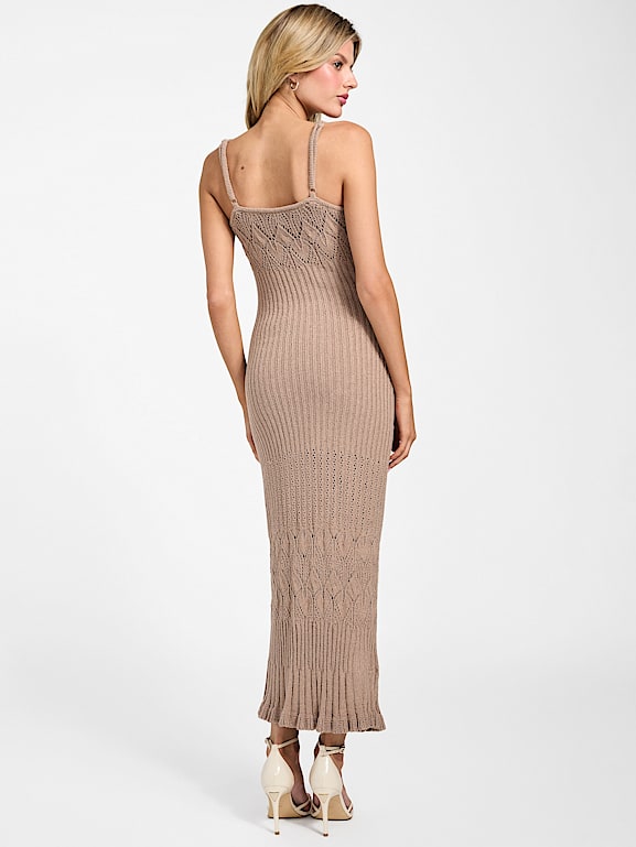 K ベージュM GUESS® Shinju Sweater Dress and Shrug Set