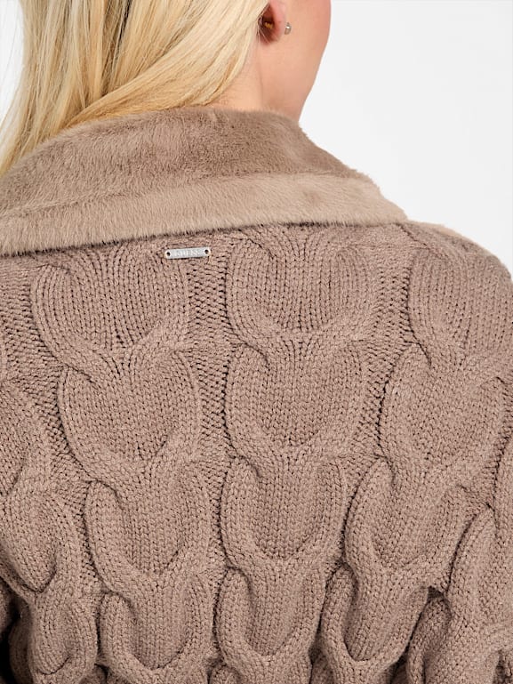 GUESS® Lucrezia Faux-Fur Knit Coat