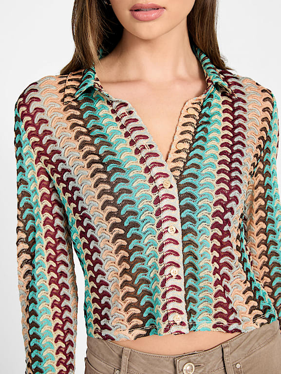 GUESS® Izzy Striped Knit Shirt