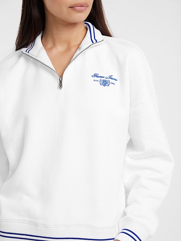GUESS® Half-Zip Fleece Sweater