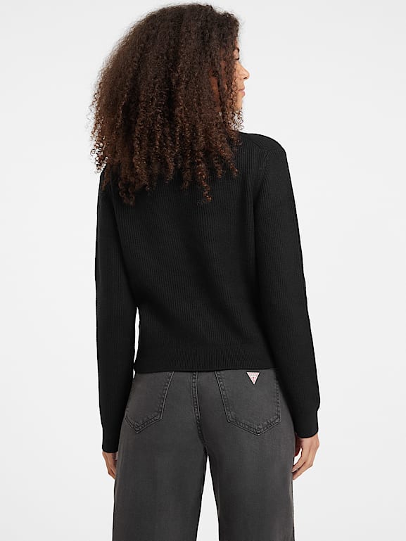 GUESS® Half-Zip Ribbed Sweater