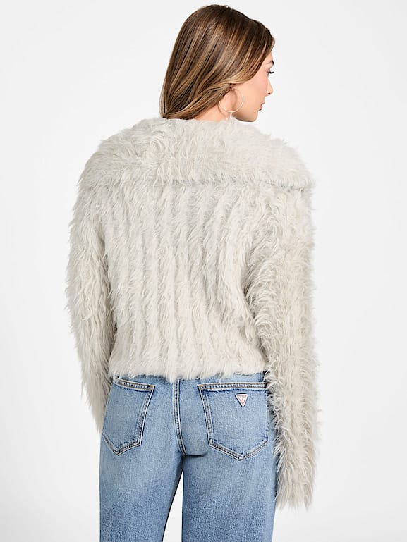 GUESS® Lara Faux-Fur Cardigan