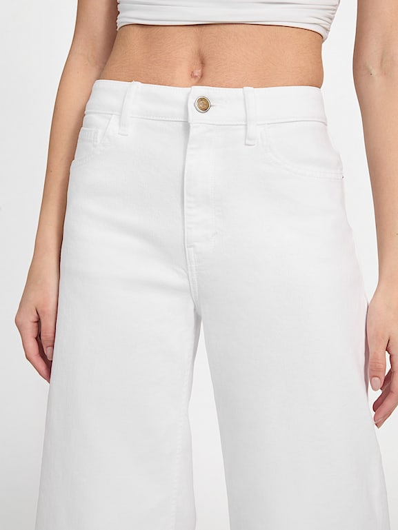 GUESS® Eco Bellflower Cropped Wide Leg Jeans