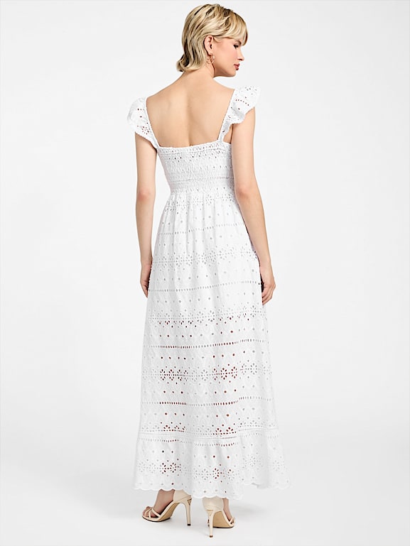 GUESS® Elvire Eyelet Maxi Dress