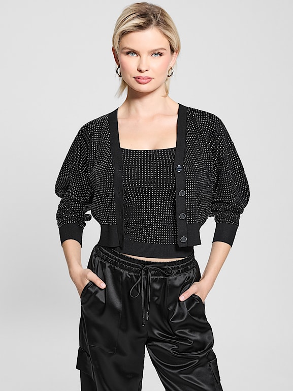 9090girl BLK×RHINESTONE Sサイズ 9090girl BLK×RHINESTONE Sサイズ 9090girl ファッション 9090girl BLK